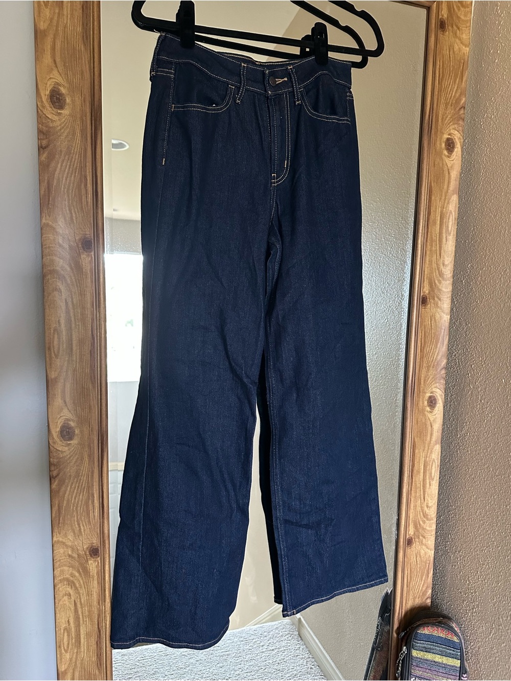 Old Navy Dark Blue Wide-Leg Jeans for Women